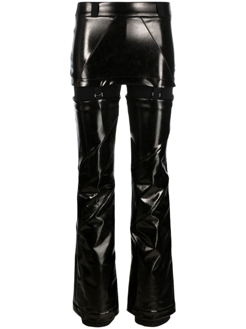 Black Marge High-shine Ski Trousers