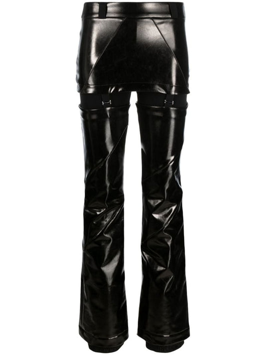 Black Marge High-shine Ski Trousers