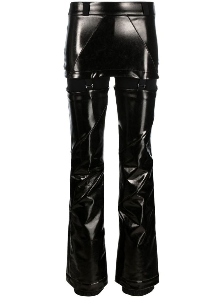 Black Marge High-shine Ski Trousers