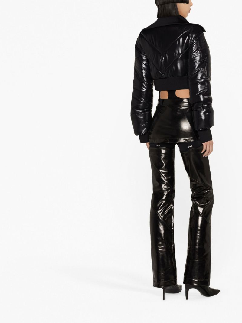 Black Bunny Cropped Ski Jacket
