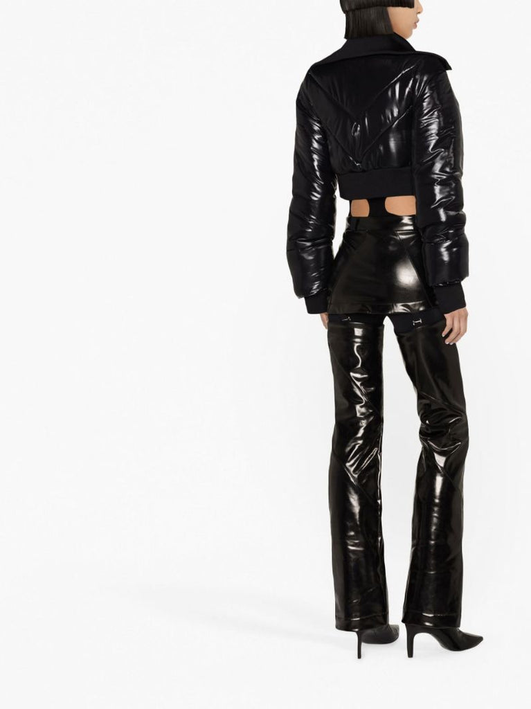 Black Bunny Cropped Ski Jacket