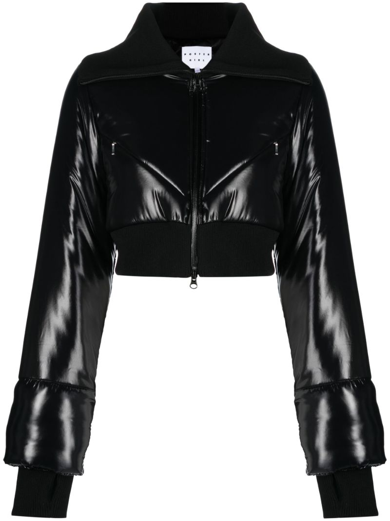 Black Bunny Cropped Ski Jacket