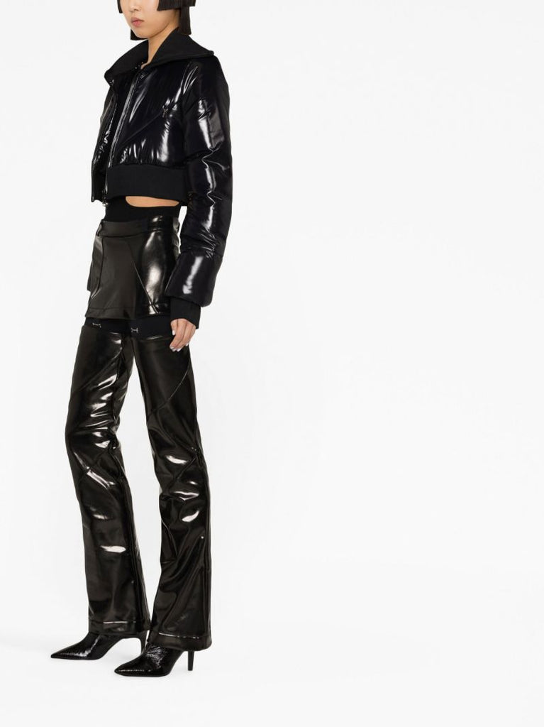 Black Bunny Cropped Ski Jacket