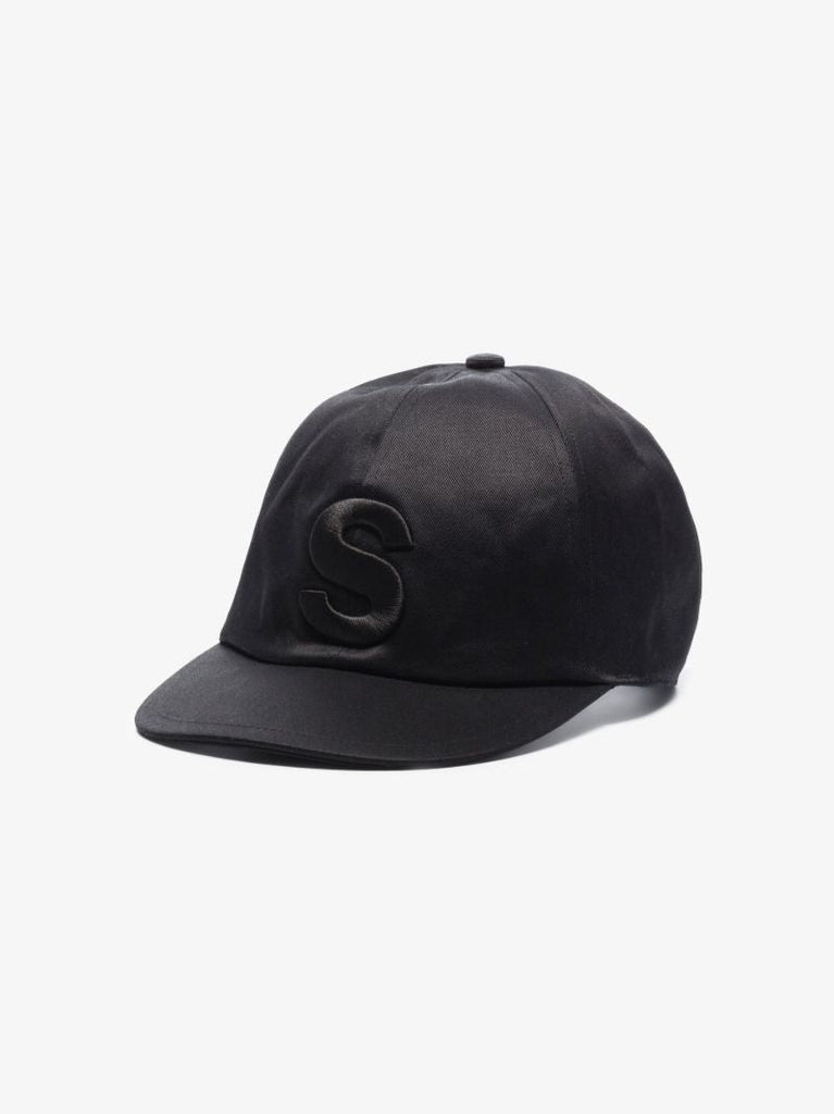 Black S Logo Baseball Cap