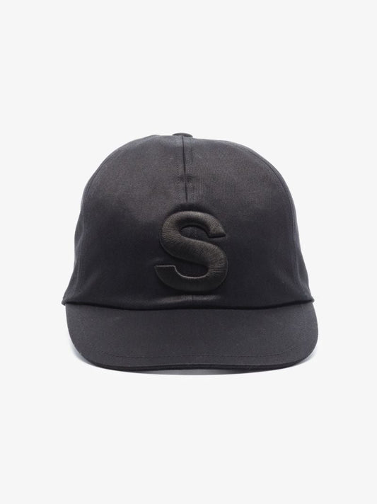 Black S Logo Baseball Cap