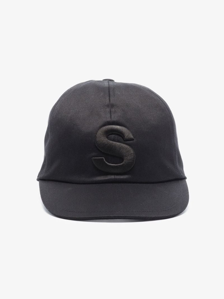 Black S Logo Baseball Cap