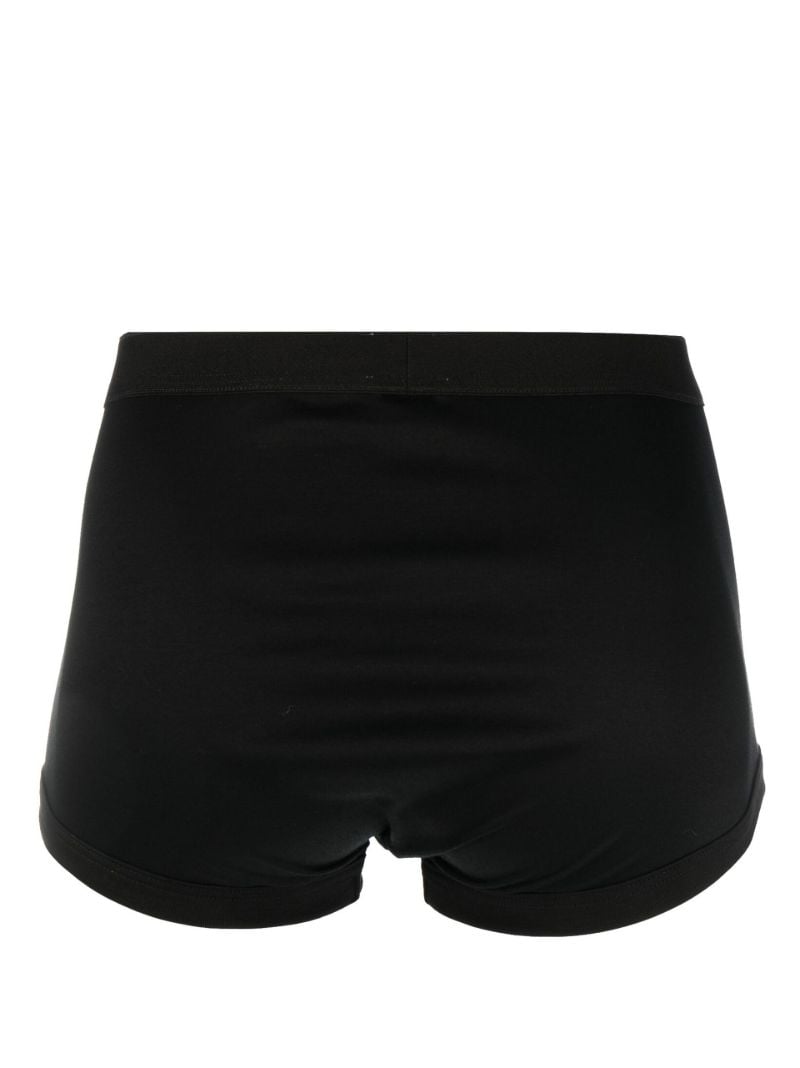 Black Cotton Boxer Briefs