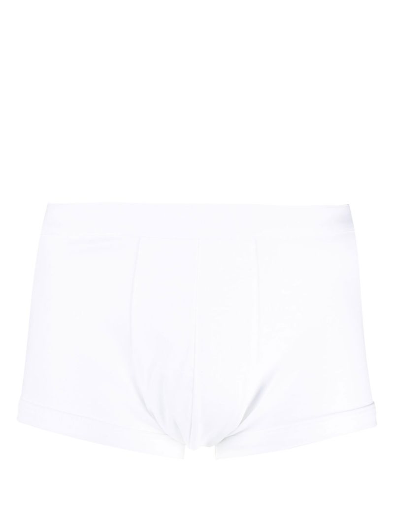 White Cotton Boxer Briefs