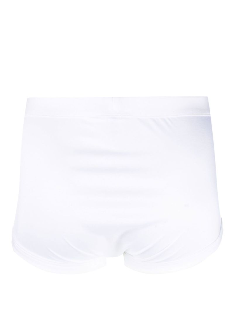 White Cotton Boxer Briefs