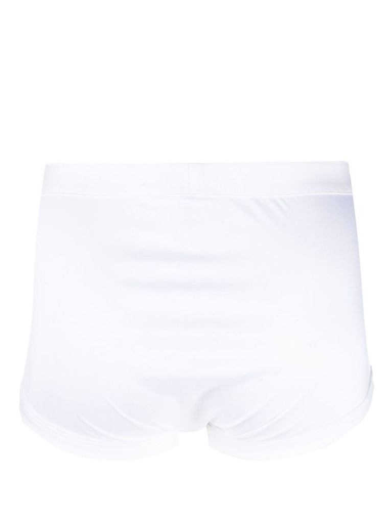 White Cotton Boxer Briefs