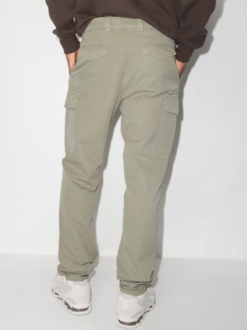 Neutral Multi-pocket Straight Leg Trousers