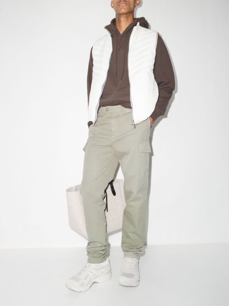 Neutral Multi-pocket Straight Leg Trousers
