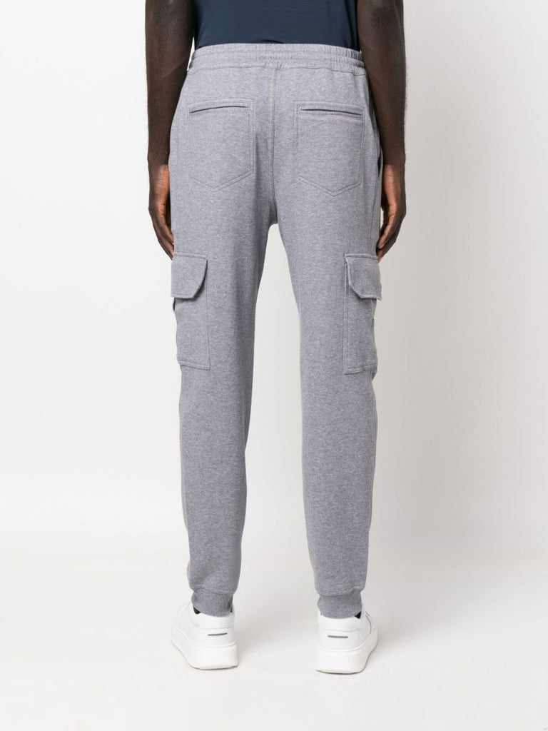 Grey Drawstring Cargo Track Pants