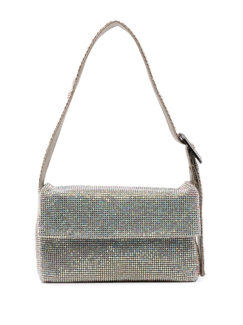 Silver Vitty La Mignon Crystal Shoulder Bag