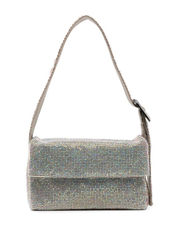 Silver Vitty La Mignon Crystal Shoulder Bag
