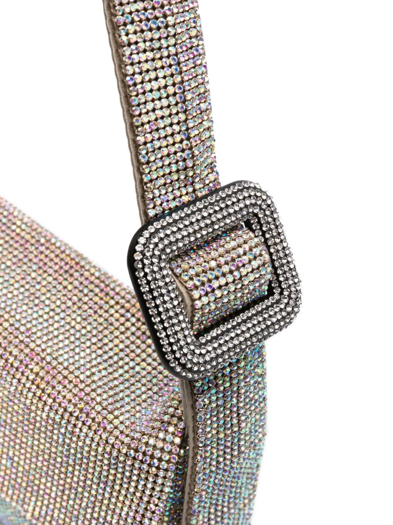 Silver Vitty La Mignon Crystal Shoulder Bag
