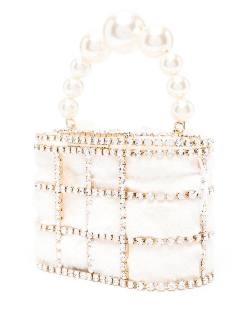 White Holli Crystal Mini Bag