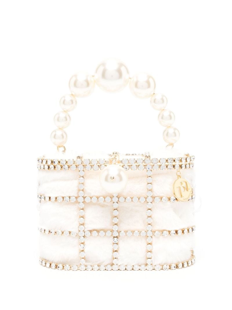 White Holli Crystal Mini Bag
