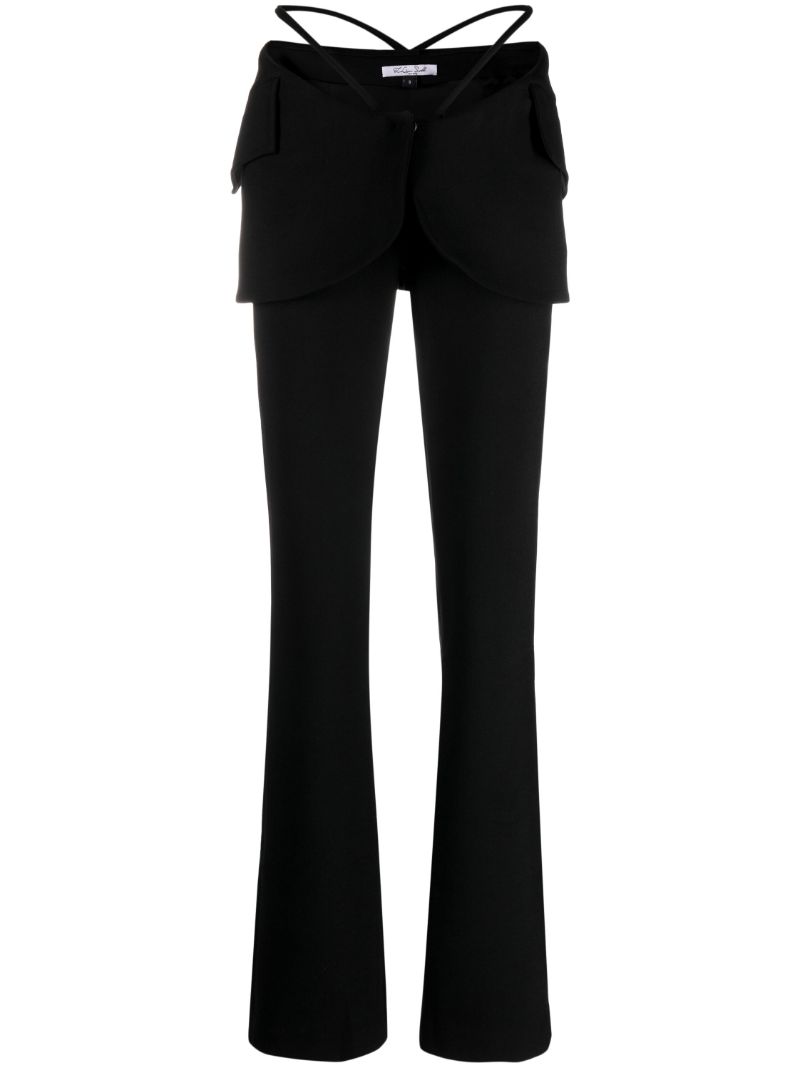 Black Low-rise Trousers