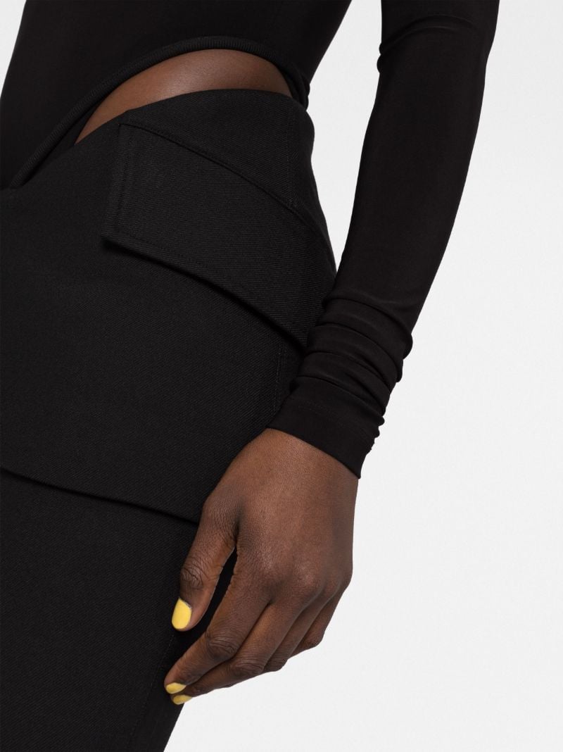 Black Low-rise Trousers