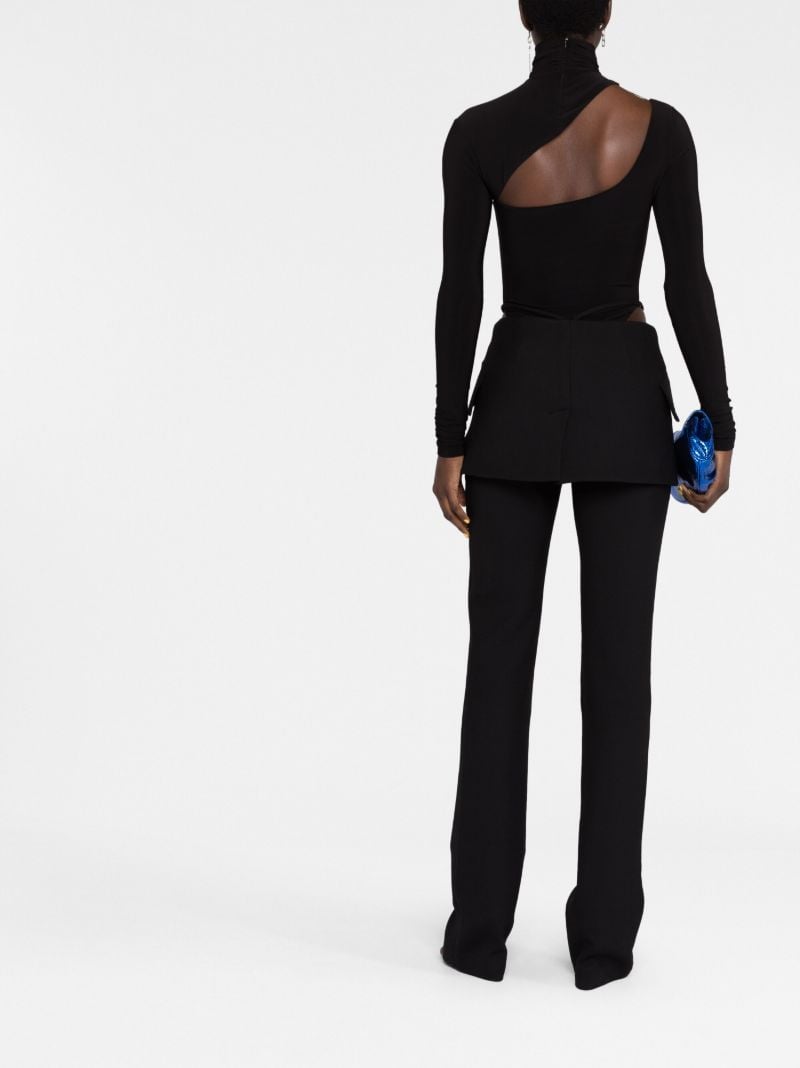 Black Low-rise Trousers