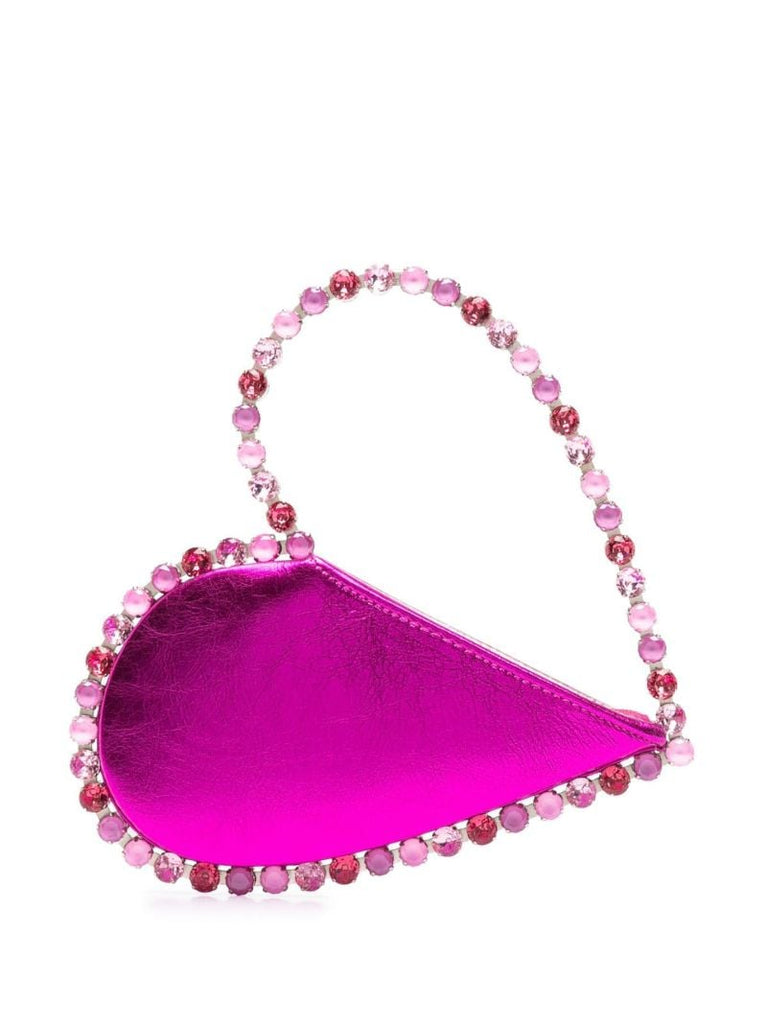 Pink Love Crystal Clutch Bag