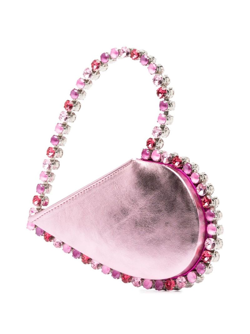 Pink Love Crystal Clutch Bag