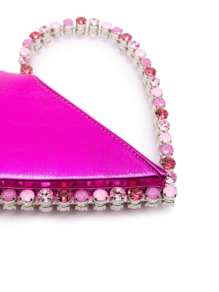 Pink Love Crystal Clutch Bag