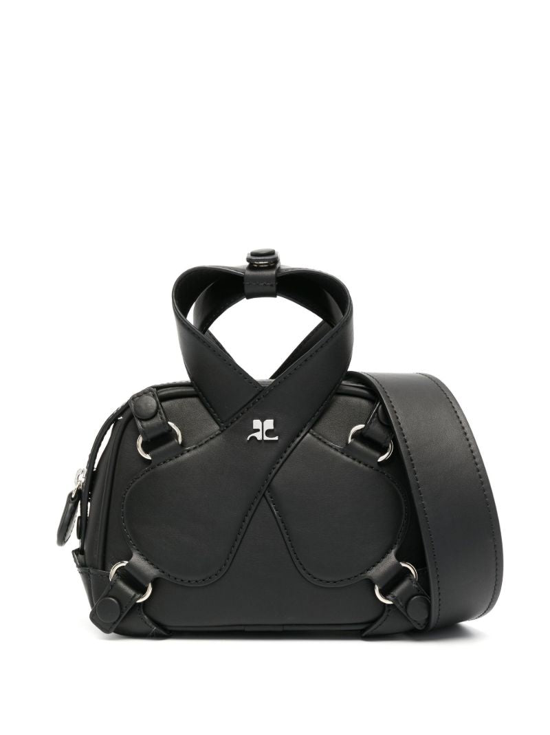 Black Loop Leather Mini Bag