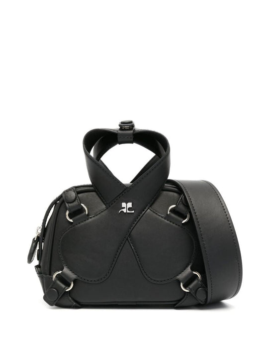 Black Loop Leather Mini Bag