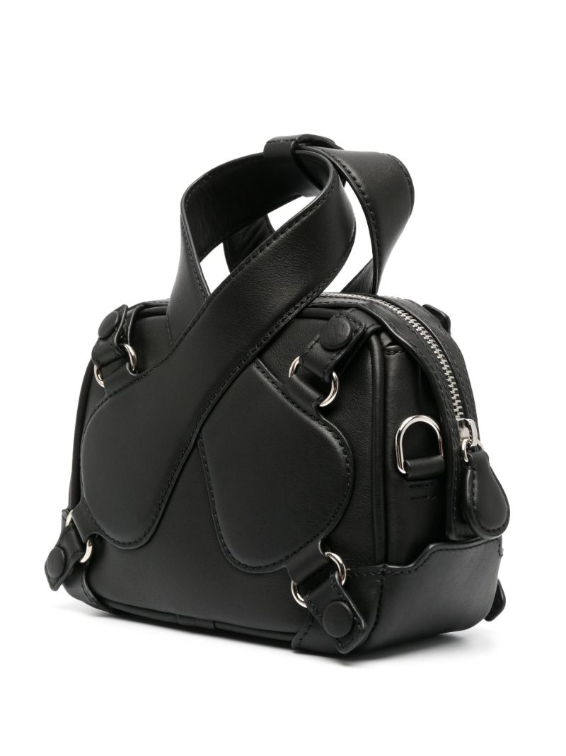 Black Loop Leather Mini Bag