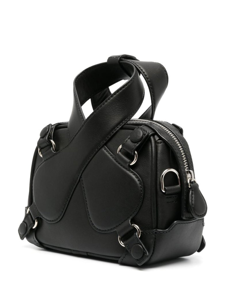Black Loop Leather Mini Bag