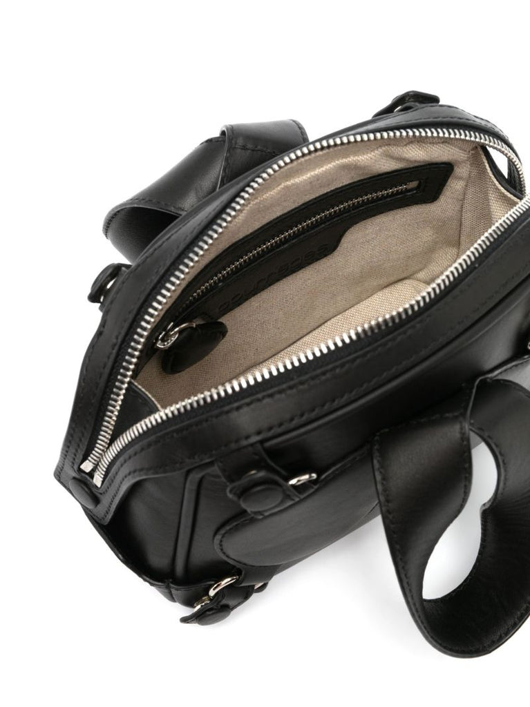 Black Loop Leather Mini Bag