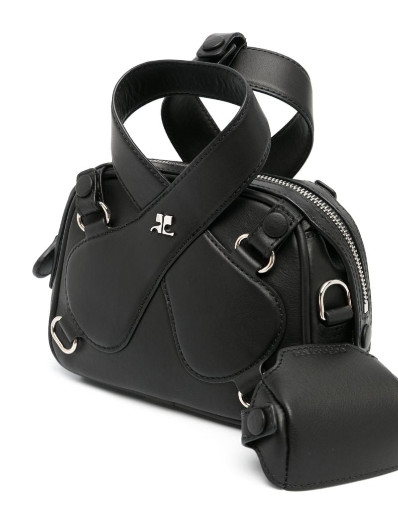 Black Loop Leather Mini Bag