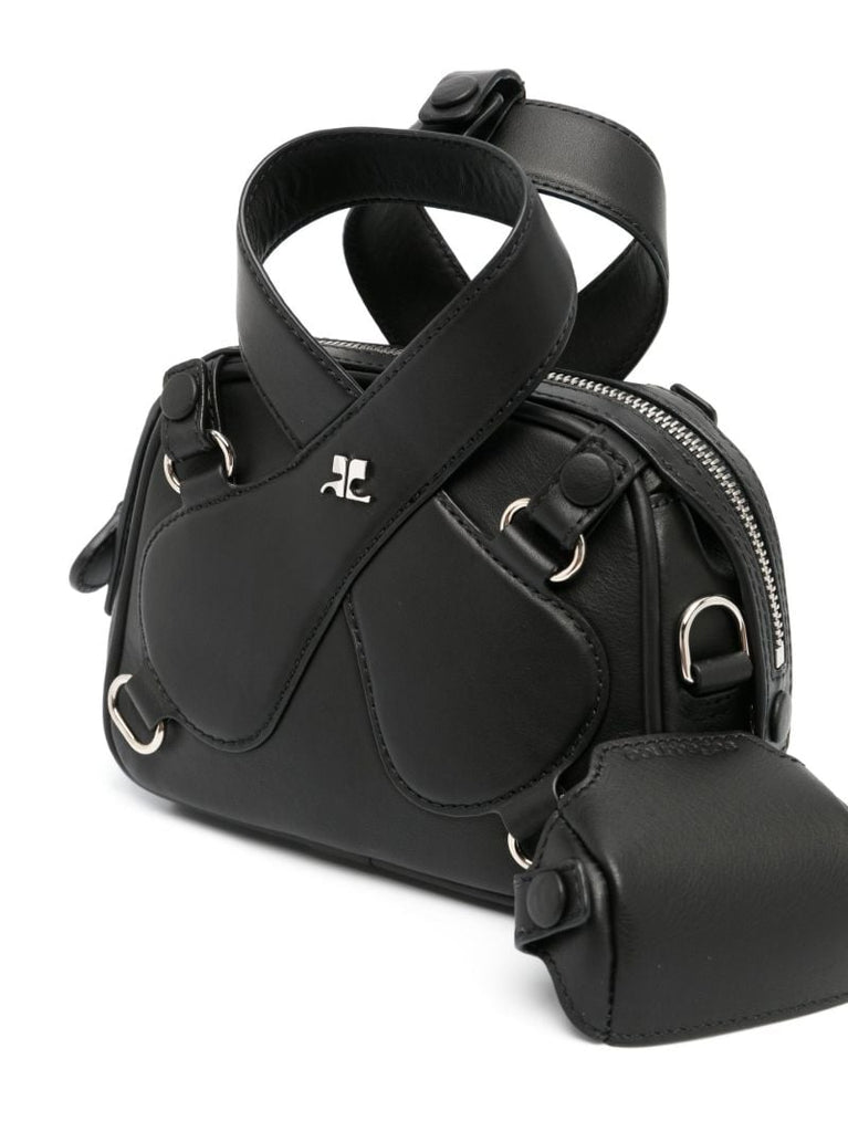 Black Loop Leather Mini Bag