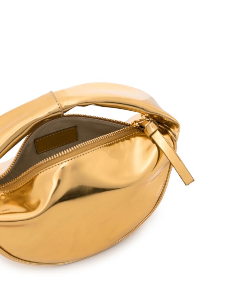 Gold-tone Baby Cush Mirrored Leather Mini Bag