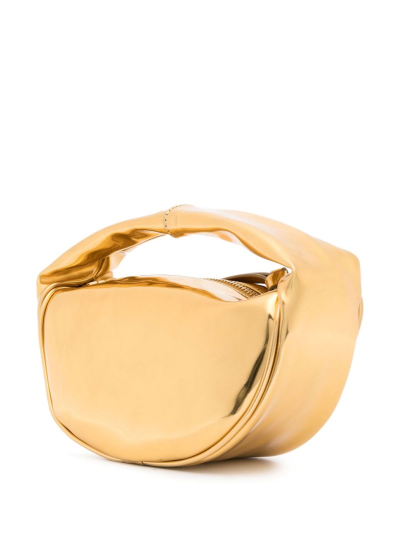 Gold-tone Baby Cush Mirrored Leather Mini Bag