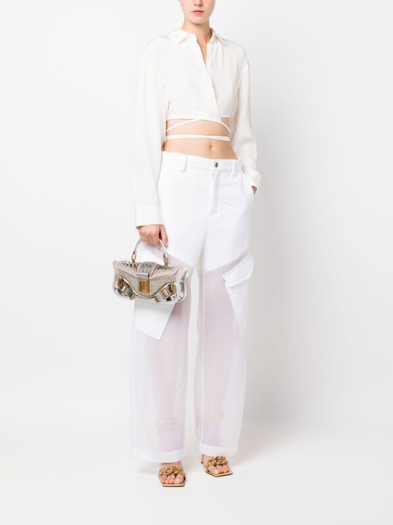 Silver Blaze Embellished Shoulder Bag