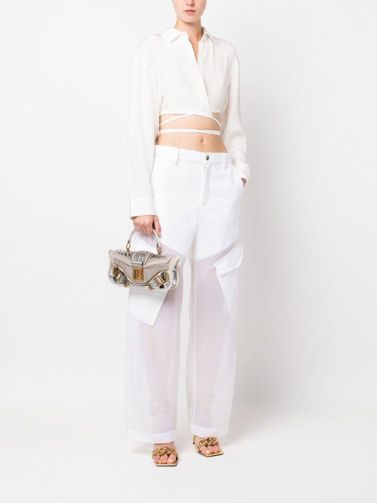 Silver Blaze Embellished Shoulder Bag