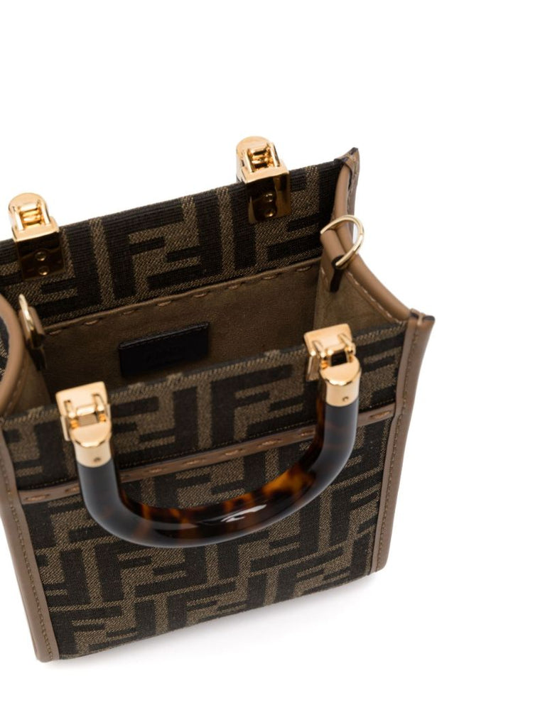 Brown Sunshine Shopper Mini Canvas Tote Bag