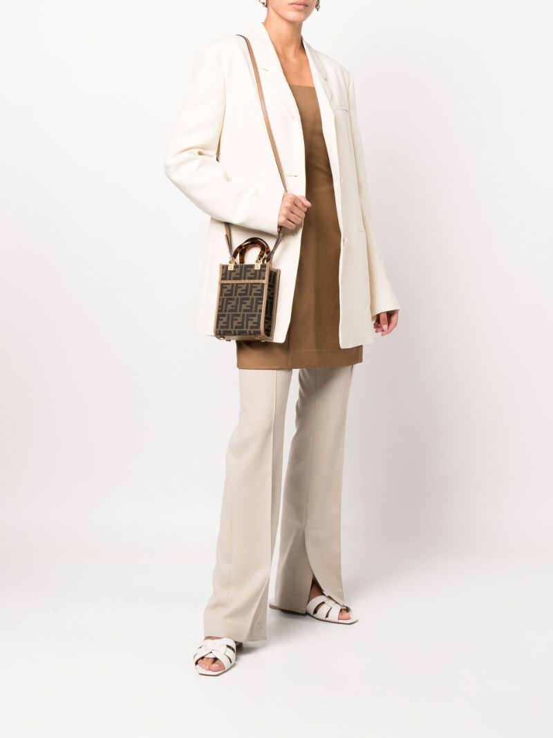 Brown Sunshine Shopper Mini Canvas Tote Bag