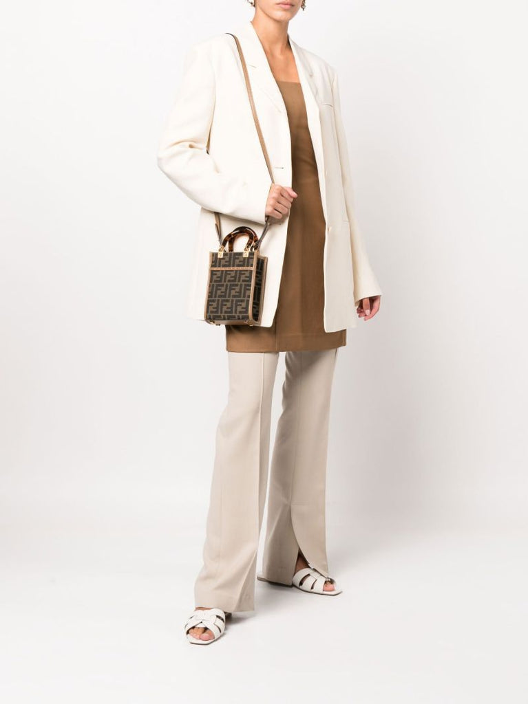 Brown Sunshine Shopper Mini Canvas Tote Bag