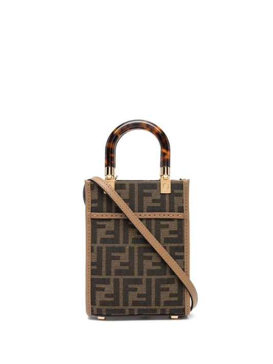 Brown Sunshine Shopper Mini Canvas Tote Bag