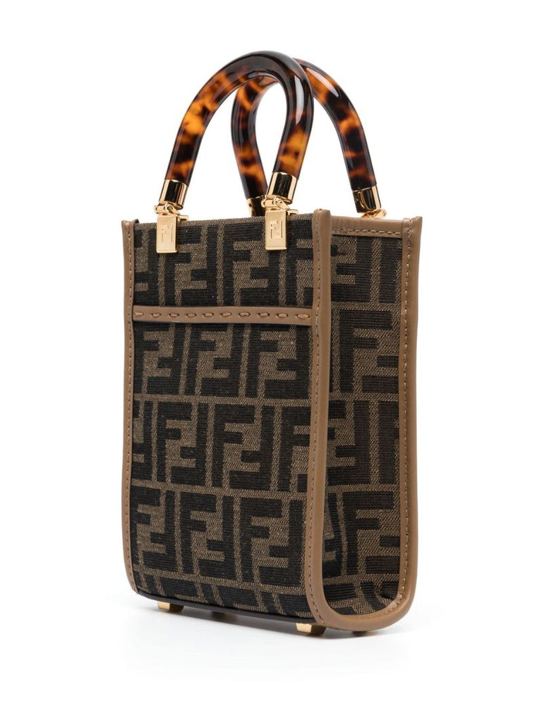 Brown Sunshine Shopper Mini Canvas Tote Bag