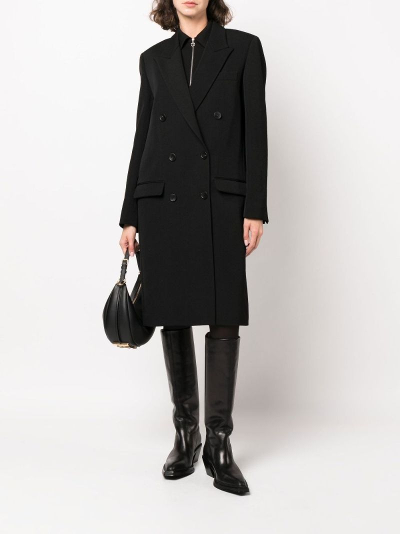 Black Fantino Virgin Wool Coat