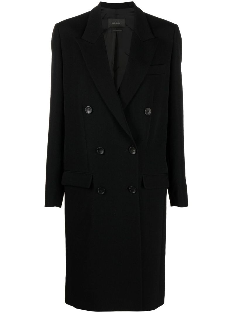 Black Fantino Virgin Wool Coat