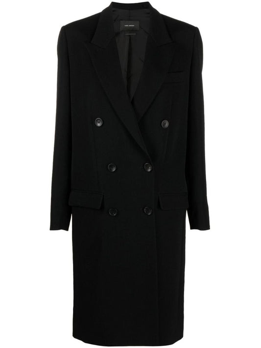 Black Fantino Virgin Wool Coat
