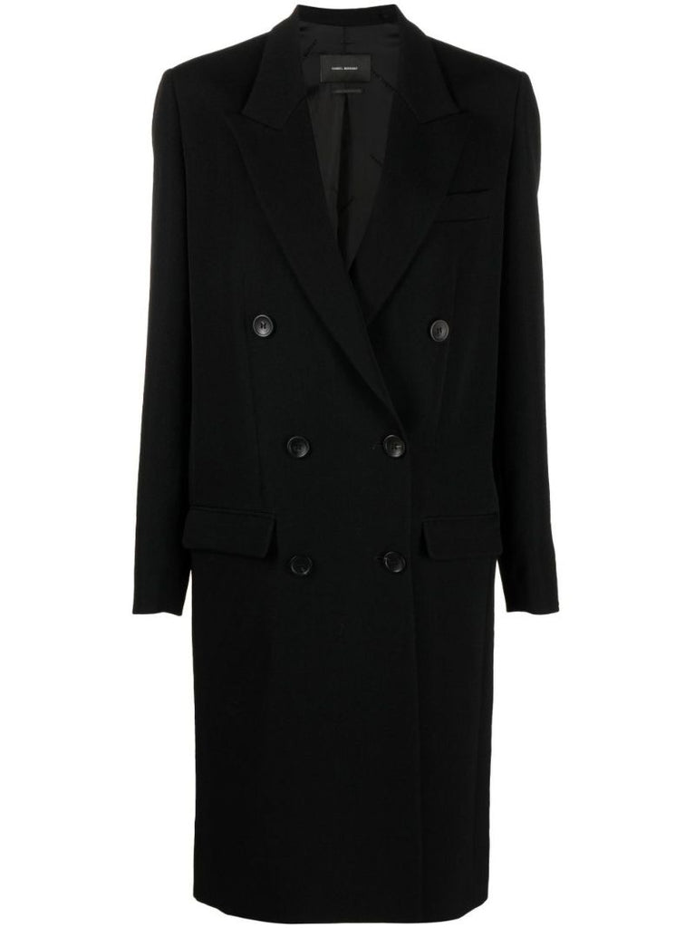 Black Fantino Virgin Wool Coat