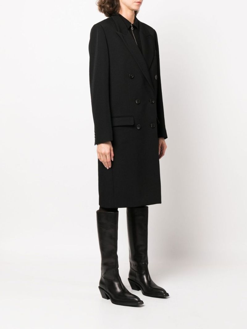 Black Fantino Virgin Wool Coat