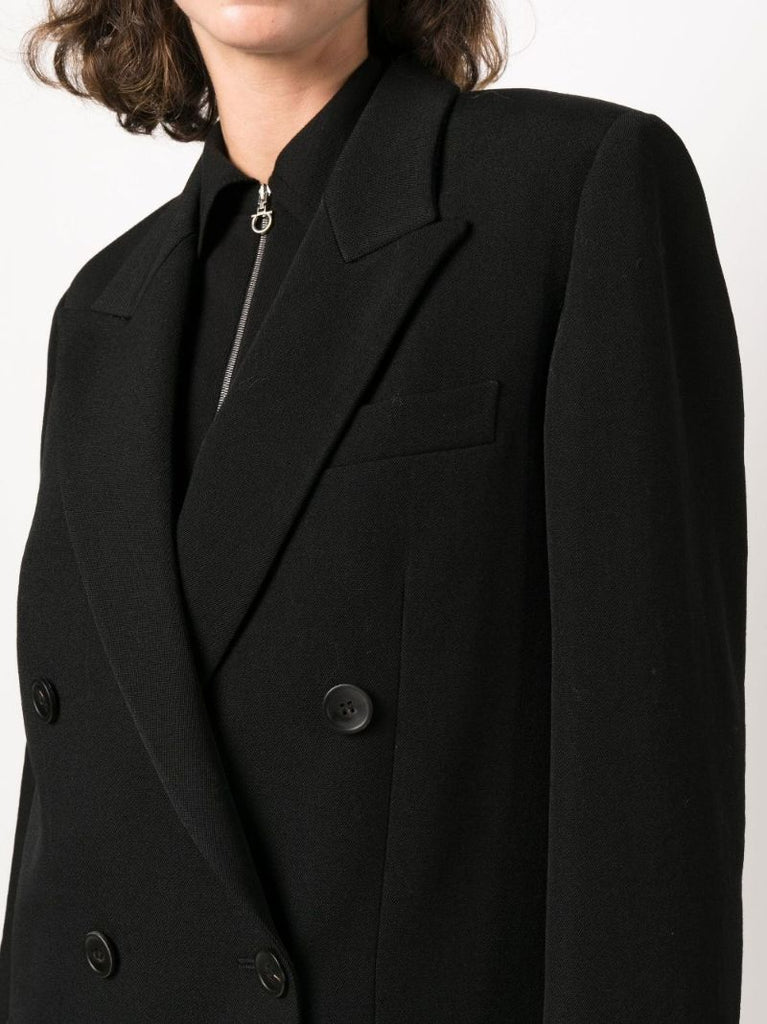 Black Fantino Virgin Wool Coat